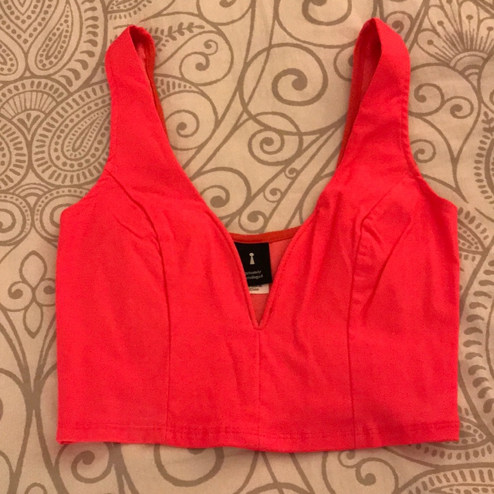 Neon crop top